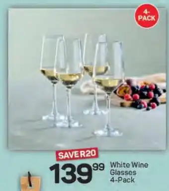 Pick n Pay White Wine Glasses 4-Pack offer