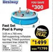 Builders Warehouse Bestway Fast Set Pool & Pump 456879 offer