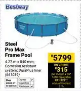 Builders Warehouse Bestway Steel Pro Max Frame Pool 661039 offer
