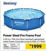 Builders Warehouse Bestway Power Steel Pro Frame Pool 717593 offer