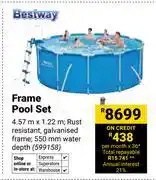 Builders Warehouse Bestway Frame Pool Set 599158 offer