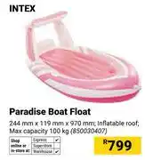 Builders Warehouse Intex Paradise Boat Float 850030407 offer