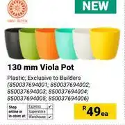 Builders Warehouse 130mm Viola Pot-Each offer