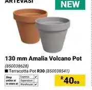 Builders Warehouse Artevasi 130mm Amalia Volcano Pot 850038628-Each offer