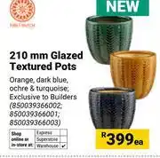 Builders Warehouse 210mm Glazed Pots-Each offer