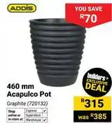 Builders Warehouse Addis 460mm Acapulco Pot 720132 offer