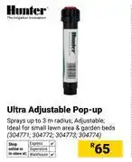 Builders Warehouse Hunter Ultra Adjustable Pop Up (304771,304772,304773,304774) offer