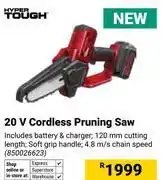 Builders Warehouse Hyper Tough 20V Cordless Pruning Saw (850026623) offer