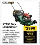 Builders Warehouse Trimtech XT150 Torx Lawnmower 727710 offer