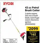 Builders Warehouse Ryobi 43cc Petrol Brush Cutter 850006830 offer