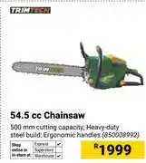 Builders Warehouse Trimtech 54.5cc Chainsaw 850008992 offer