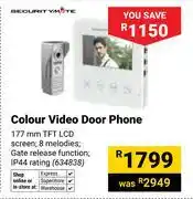 Builders Warehouse Securitymate Colour Video Door Phone 634838 offer
