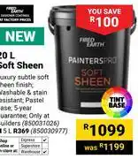 Builders Warehouse Fired Earth 20L Soft Sheen (850031026) offer