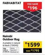 Builders Warehouse Fabhabitat Nairobi Outdoor Rug (739245) offer
