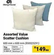 Builders Warehouse Design House Assorted Value Scatter Cushion 600mm x 600mm (850025291)-Each offer