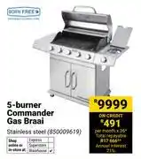 Builders Warehouse Born Free 5 Burner Commander Gas Braai (850009619) offer