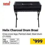 Builders Warehouse Totai Helix Charcoal Drum Braai 717033 offer