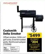 Builders Warehouse Megamaster Coalsmith Delta Smoker 733088 offer