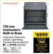 Builders Warehouse Megamaster 750mm Contractor's Built-In Braai 462161 offer