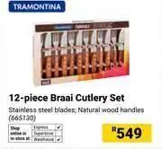 Builders Warehouse Tramontina 12-Piece Braai Cutlery Set 665130 offer