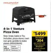 Builders Warehouse Megamaster 4-In-1 Venture Pizza Oven 850028699 offer