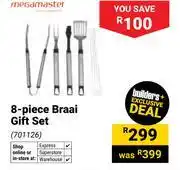 Builders Warehouse Megamaster 8-Piece Braai Gift Set 701126 offer