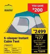 Builders Warehouse Camp Master 6-Sleeper Instant Cabin Tent 788337 offer