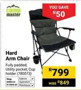 Builders Warehouse Camp Master Hard Arm Chair 780073 offer