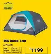 Builders Warehouse Camp Master 405 Dome Tent 775234 offer