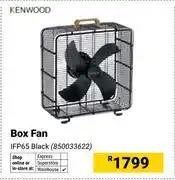 Builders Warehouse Kenwood Box Fan IFP65 (Black) offer