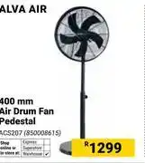 Builders Warehouse Alva Air 400mm Air Drum Fan Pedestal ACS207 offer