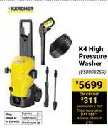 Builders Warehouse Karcher K4 High Pressure Washer 850008259 offer