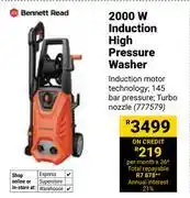 Builders Warehouse Bennett Read 2000 High Pressure Washer 777579 offer