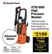 Builders Warehouse Bennett Read XTR1800 High Pressure Washer 850025790 offer