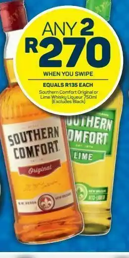 Pick n Pay Southern comfort original or lime whiskey liqueur 2 offer