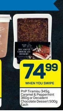 Pick n Pay Pnp tiramisu offer
