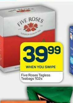 Pick n Pay Five roses tea bags offer
