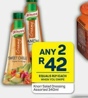 Pick n Pay Knorr salad dressing 2 offer