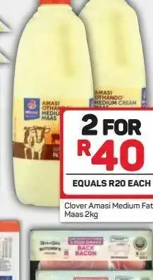 Pick n Pay Clover amasi medium cream maas 2 offer