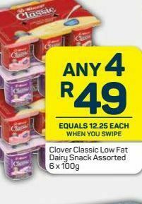 Pick n Pay Clover classic yogurt 4 offer