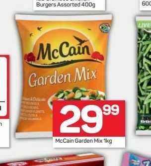 Pick n Pay Mccain mixed vegetables offer