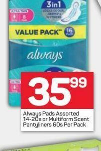 Always sanitary pads