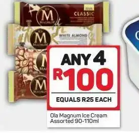 Pick n Pay Magnum ice cream 4 offer