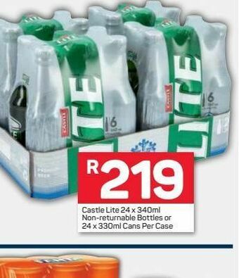 Pick n Pay Castle lite beer offer