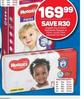 Pick n Pay Huggies disposable nappies offer