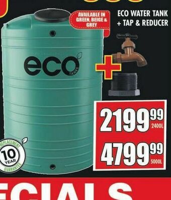 Boxer Build Eco water tank offer