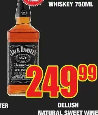 Boxer Liquors Jack daniel's tennessee whiskey offer