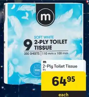 Makro m 2-Ply Toilet Tissue 9's offer