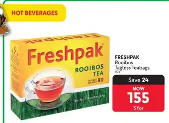 Makro FRESHPAK Rooibos Tagless Teabags 80's offer