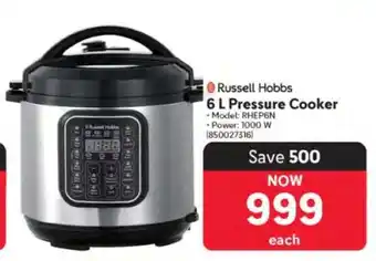 Makro Russell Hobbs 6 L Pressure Cooker offer